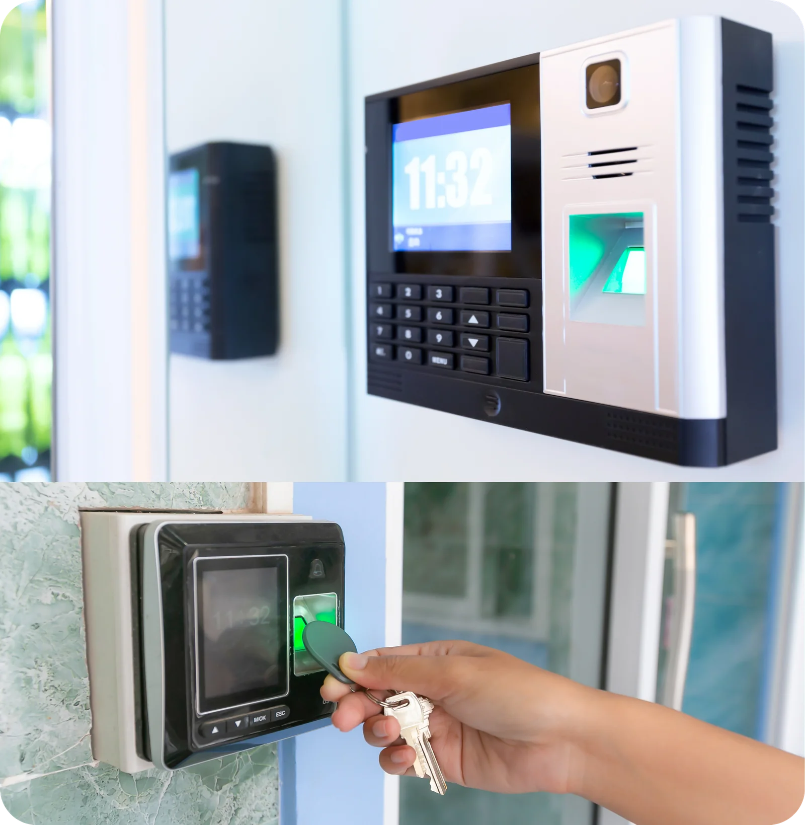 Pemasangan access control fingerprint dan kartu RFID